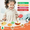 thumbnail image 4 of 2pcs Wooden Stacking Toys Montessori Toys for Toddlers Fine Motor Skills Educational Learning Play Food for Kids Boys Girls, 4 of 8