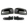 thumbnail image 1 of Car Door Mirror Cover with LED Turn Signals for Mercedes Benz C E S Class W204 X204 W212 W221 C300 C, 1 of 5
