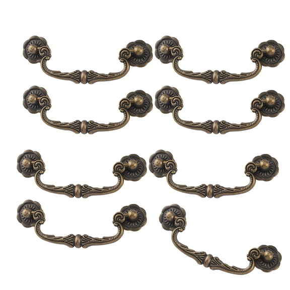 Bronze set Old Handles 86mm Hole Spacing Traditional Drawer Handle for Furniture Ergonomic Hold Home Refurbishment