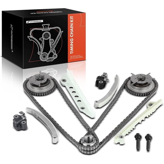 A-Premium Engine Timing Chain Kit W/Guide & Tensioner & VVT Sporcket [fits SOHC, 8Cyl 4.6L] Compatible with Ford Mustang 05-10, F-150, Explorer, Explorer Sport Trac & Mercury Mountaineer 2006-2010