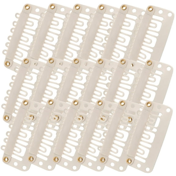 TEHAUX 60 Pcs Accessories Bb Clip Wig Clips Miss 3.20X2.00X0.50CM Beige