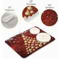 thumbnail image 4 of SKYSONIC Christmas Tree Of Baubles Dish Drying Mat 18x24 inch Happy New Year Merry Christmas Large Dish Drying Mat, Counter top Mat, Dish Draining Mat,Dishes Draining Protector Pad, Sink Mat, 4 of 6