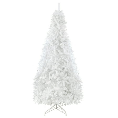 KARMAS PRODUCT 10 ft Pine Christams Tree Artificial PVC Branches with 2150 Tips Full Xmas Tree, Sturdy Metal Stand Included, White
