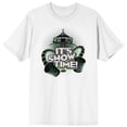 thumbnail image 5 of Men's White Graphic Beetlejuice T-shirt, It's Showtime - 6XL, 5 of 6