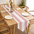 thumbnail image 3 of Pink White Ombre Table Runner 60 Inches Long Gradient Color Table Runners for Dining Room Tabletop Dresser Scarf Home Party Banquet Wedding Holiday Decoration, 3 of 9