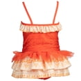 thumbnail image 4 of Tankini Naranja para Niñas Pequeñas Disney Moana con Falda 4T, 4 of 5