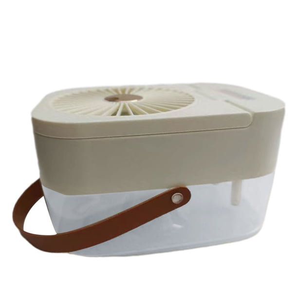 Naiovety Humidificador de aire ABS, Control remoto, funcionamiento silencioso, reemplazo de boquilla doble, difusor de 2,5 l, ventilador Humidificadores Blanco