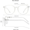 Frame App For Computer LifeArt Round Frame Blue Light Blocking Reading Glasses, Computer ...