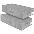 thumbnail image 1 of Under Bed Storage Punemi, paquete de 2 bolsas para contenedores, 49 L, color gris, 1 of 9