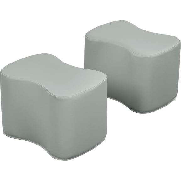 Butterfly Stools, Flexible Seating, Grey, 2-Pack