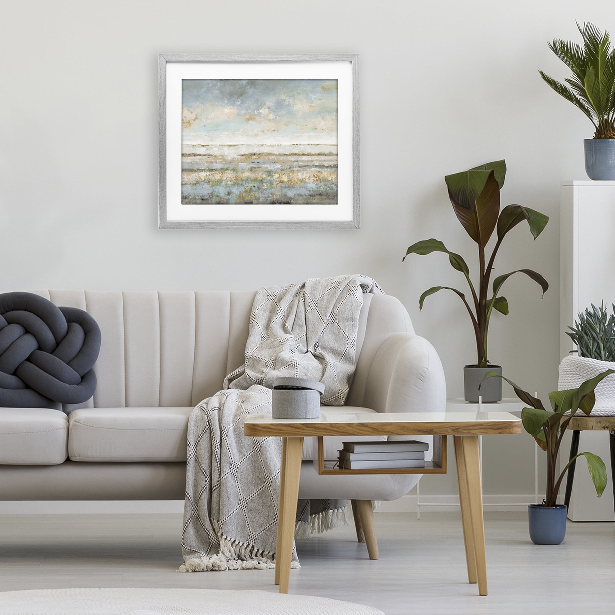 Stupell Industries Contemplative Mood Abstract Gray Framed Print Under Glass, design by Lorenzo Collective