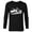 Black, variant on Frozen 2 Character Silhouettes - Long Sleeve T-Shirt for Men - Customized-Navy