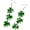 2, variant on St. Patrick's Day Shamrock Earrings for Women Glitter Clover Dangle Earrings Triple Clover Accessories