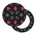 thumbnail image 2 of Balery Card Suits Fundas de asiento para taburete de bar redondo de tela de terciopelo ajustables que protegen de arañazos y manchas para sillas de 14 a 17 pulgadas.-12 inch, 2 of 7