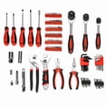 thumbnail image 5 of Cartman 205 Piece Tool Set Ratchet Wrench with Sockets Kit in Plastic Toolbox Red, 5 of 7