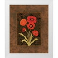 thumbnail image 3 of Paul Brent 15x18 White Modern Wood Framed Wall Art Titled - Damask Poppy, 3 of 5