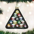 thumbnail image 3 of Old World Christmas Sports Collection Glass Blown Ornaments for Christmas Tree Billiard Balls, 3 of 5