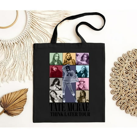 vintage 2024 Tate McRae The Think Later Tour Tote Bag  Tate McRae Fan Gift Bag  Tate McRae 2024 Tour Bag  Tate McRae Tour Merch  Tate McRae Bag-TH49540