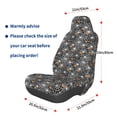 thumbnail image 3 of Naloa Spider Cobweb Car Seat Covers Universal Front Seat Coves for Car Accessories ,Padded Car Covers for Automotive, SUV, Truck, and Van, 3 of 5
