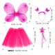 thumbnail image 3 of Soumbiss Set of 4 Cosplay Disfraz Set incluye Tutu Falda Angel Wing Fairy Stick Headband Baby Kids Outfit Kit (Rosy), 3 of 5