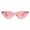 pink, variant on Womens Snug Classic Vintage Goth Cat Eye Sunglasses Blue
