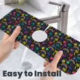 thumbnail image 6 of Sikiie Colorful Palms Splash Guard for Sink Faucet-1 PC Super Absorbent Fast Drying Mat Sink Gadgets-Splash Guard for Kitchen, Sink Mat, 6 of 7