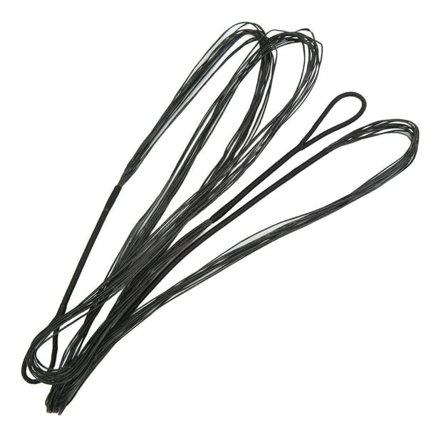 Corde D’arc Classique 12 Brins En Nylon – 58 à 70 Pouces, Noir/rouge, Pour Longbow