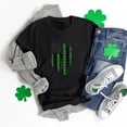 thumbnail image 2 of Outfmvch T-Shirt de la Saint-Patrick pour Femmes Hauts Imprimés Manches Courtes Col Rond Noir m, 2 of 4