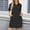 *Black, variant on ClodeEU Women's Solid Color Linen Blend Short Sleeve Mini Dress,Casual Shirt Button Dress with Pockets Black,Womens Plus M