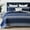 Navy/White, variant on Y-PLWOMEN 100% Cotton Quilt King Size - Navy Quilt White Striped Lightweight Quilted Bedspread, King Comforter Set, Soft Bed Spread for King Bed with Pillow Shams
