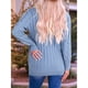 thumbnail image 5 of Suéter de Punto de Larga para Mujer, Otoño 2025, Cárdigan Abierto con Botones, Prenda Exterior Holgada Azul S, 5 of 8