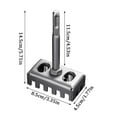 thumbnail image 2 of Square Hole Cutter for Electrical Boxes Manganese Steel Rectangular Slot Cutter for Electric Hammers Wall Square Hole Punch Bric Working Tools, 2 of 6