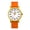 GL-Orange, variant on Original Nurse Watch for Medical Professionals and Students Various Scrub Colors, Easy Read Dial, Military Time with Second Hand, Silicone Band, 3 ATM Water Resistant