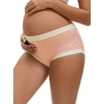 thumbnail image 4 of INSPIRE CHIC Women's Maternity Full Coverage Briefs Plus Size High Waisted Elasticity Invisible Panties L Pink, 4 of 4