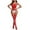 Red, variant on Tnhcen Women's Lace Open-Crotch Jumpsuit with Garter Stockings & Black Sheer Set - Free Size Nylon-Spandex Sleepwear