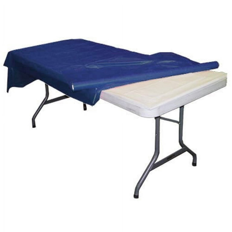 Schorin Company  Navy Blue Plastic Table Cover Roll 40 x 300