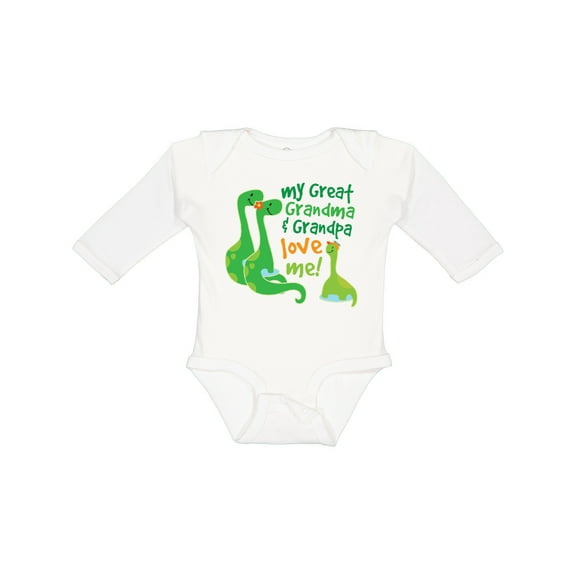Inktastic My Great Grandma and Grandpa Love Me Boys Long Sleeve Baby Bodysuit