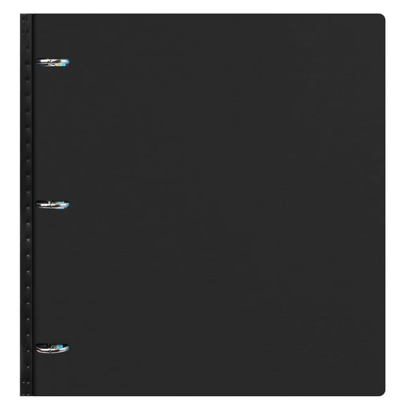 RYWESNIY Telescoping 1 Inch Binder & 3Ring Binder - Round Ring Binders Ideal for School & Office Document Storage, Refillable & Durable, Superior Organisation & Efficiency,Black