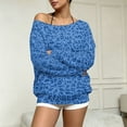 thumbnail image 4 of 2026 Leopard Sweatshirt for Womens Off The Shoulder Oversized Tops, XL, 4 of 5
