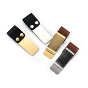 SagaSave Metal Leather Pen Holder Clip Notebook Notepad Diary Book Fitting Stationery 4 Colors