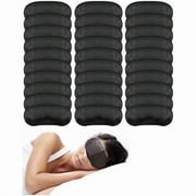 wonima66 Sleep Eye Mask Blindfold with Nose Pad and Elastic Strap, 4 Layers, Black, Pack of 30