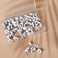 thumbnail image 5 of Duslogis 100pcs Numbered Push Pin Tacks,1-100 Sequential Number Tacks Push Pins Plastic Thumb Tacks Steel Point Push Pins Map Thumb Tacks for Picture Posters Note Display (White, 0.43x0.63inch), 5 of 7