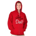 thumbnail image 4 of Fathers Day The Original Classic Dad Men's Big & Tall Graphic Zip Up Hoodie Brisco Brands 4X, 4 of 5