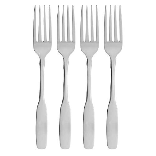 Oneida Paul Revere Fine Flatware Dinner Forks, Set of 4 , 18/10 Stainless Steel, Silverware Set