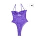 thumbnail image 1 of Sexy mono de encaje con encanto mono suave con tirantes para mujer, M, morado sidaley XX000118-04, 1 of 7