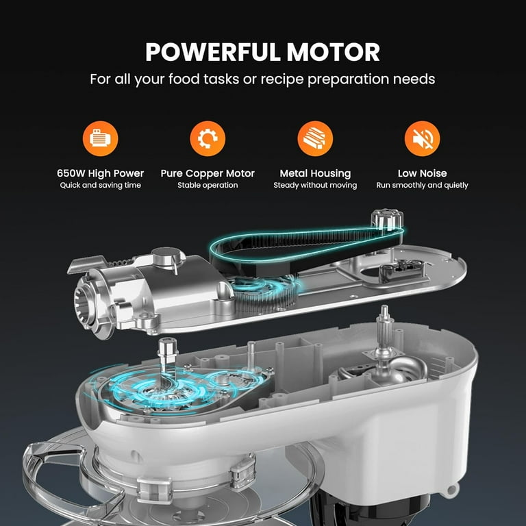 Free Shipping! SPECSTAR 3 in 1 Stand Mixer with 6 Quart