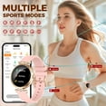 thumbnail image 3 of Jelloo AK73 Smart Watch for Women with AMOLED Ultra-Clear Screen Activity Trackers for iOS Android 110+ Sport Modes Waterproof, 1pc, 3 of 6