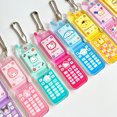 thumbnail image 2 of Miniso Sanrio Hello Kitty Kuromi Retro Flip Phone colgante llavero Ins estudiante Tarjeta de Identificación Love Bean funda protectora para foto, 2 of 5