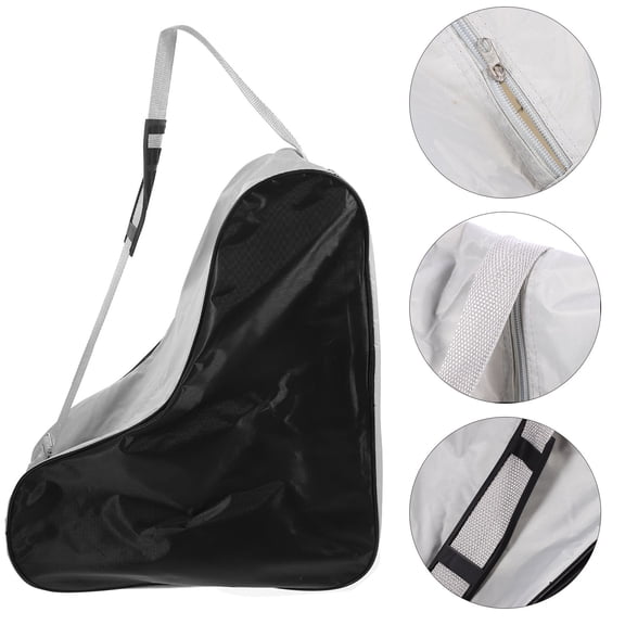 HEANUJJ 1 Set of Roller Skating Shoe Storage Bag Oxford Cloth White Organizer for Inline Skates Shoes