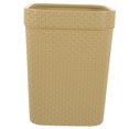 thumbnail image 4 of SEWCHICS 1Pack Office Waste Bin Household Trash Bin Wicker Weave Style Rectangular Simple Design For Home, 4 of 8